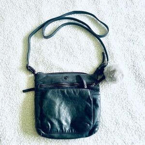 Vintage Leather Purse - Cochoa Crossbody Bag - Ocean Blue